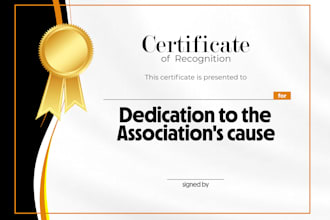 design professional certificates for awards