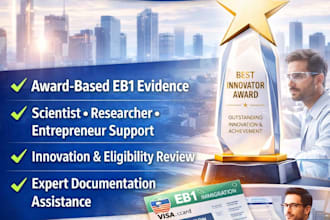 get best innovator award to support eb1 visa application