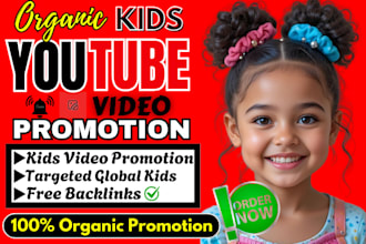 do kids youtube video promotion, cartoon USA video marketing, kids channel SEO