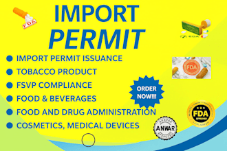 provide fda registration, drug listing, fsvp, and usa import compliance