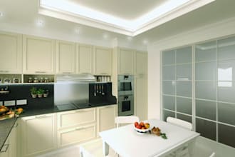 do 3d kitchen interior design, cabintery rendering, kitchen design and modelling