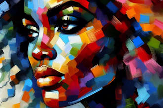 draw abstract painting art or color abstract art
