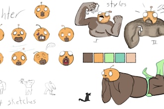 do an illustration in differents styles and techniques