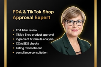 get fda approval and tiktok shop compliance for your products