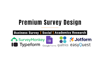 structure online survey forms for business social academics research