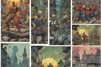 draw comic book and cover