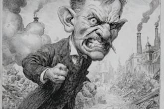 make a political cartoon art