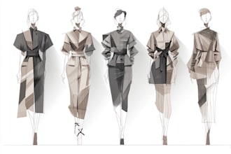 draw a fashion illustration or sketch