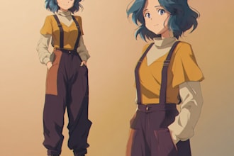 draw anime or manga character design
