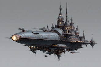illustrate scifi tanks airplanes military aircraft
