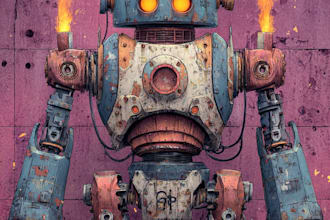 create custom mecha robot art