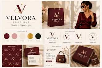 design business logo, brand identity and branding kit