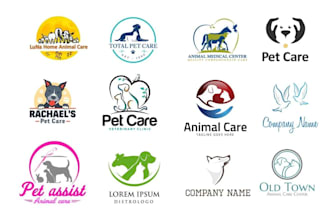 design pet bakery,pet shop, animals, grooming, training, pet care logo