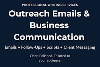 craft persuasive business letters, outreach emails, and copywriting content