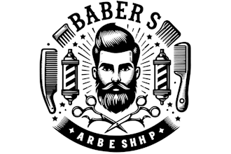 design high quality wonderful barber shop logo for you