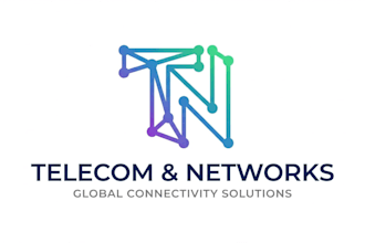 design a professional telecom and networks logo