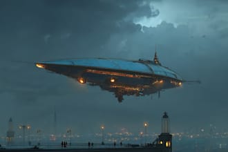 make concept art spaceship or vehicle design