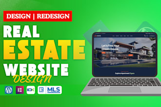 build luxury real estate website with idx mls integration and landing page