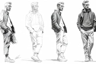 sketch any character in any way