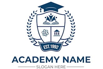 design original school logo with my creative think