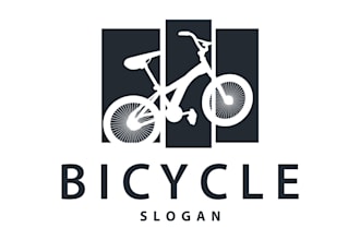 design modern high quality bicycle logo with my creative think