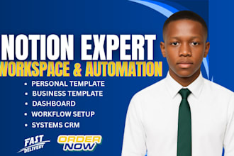 build notion template, notion automation, notion workspace, notion expert
