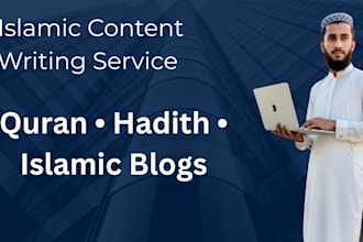 write authentic islamic articles, posts and blogs