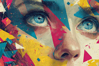 create exclusive abstract art and illustrations