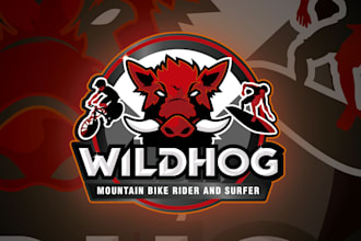 design amazing wonderful mountain bike logo with express delivery