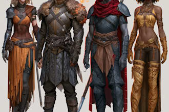 dnd character art and dnd character art