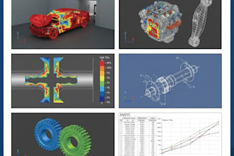 perform structural analysis, fea simulation and stress analysis using ansys
