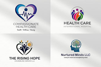 design a premium medical, healthcare, clinic and wellness logo
