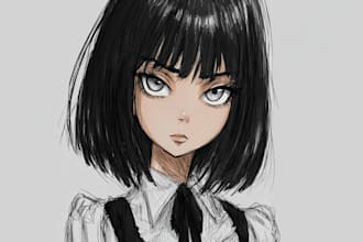 draw a anime manga character