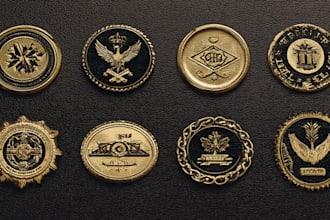 design premium vintage badges and heritage logo marks