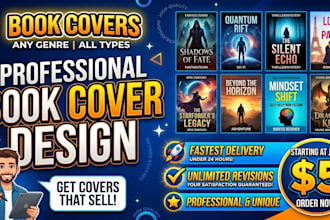 dsign a professional, eye catching and  bestseller book cover
