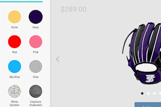 set up your baseball glove or watch 3d configurator with kickflip or zakeke