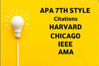 fix apa citation, apa references, harvard, ieee and apa 7 style references