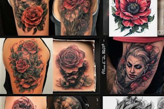 design a modern and minimalist tattoo design for you