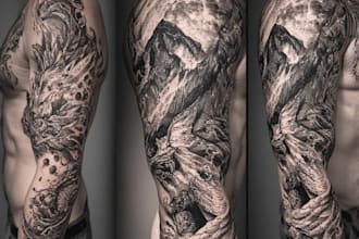 create a modern and minimalist tattoo design