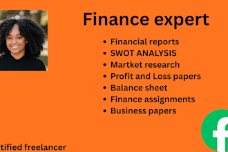 prepare financial statement, profit and loss, cash flows and do swot analysis