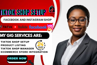 setup tiktok shop tiktok ads and tiktok marketing to grow your sales