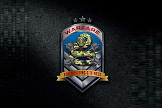 do military logo for bodybuilding personal training business