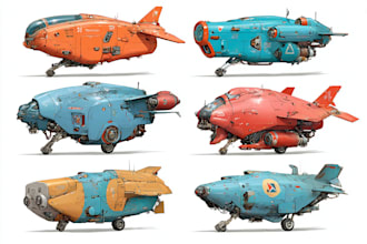 design spaceships and sci fi vehicles