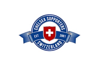 design monogram chelsea supporters switzerland logo
