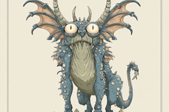 draw fantasy, mythology, aliens, monster illustration