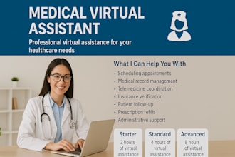 be your trusted medical virtual assistant admin and clerical support