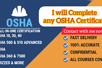 tutor you in osha 30 general industry