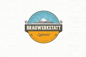 make monogram amazing craft brewery braucht logo