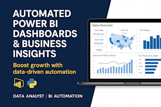 build automated power bi dashboards and python reporting