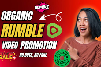 organic rumble promotion, rumble video promotion, rumble growth manager